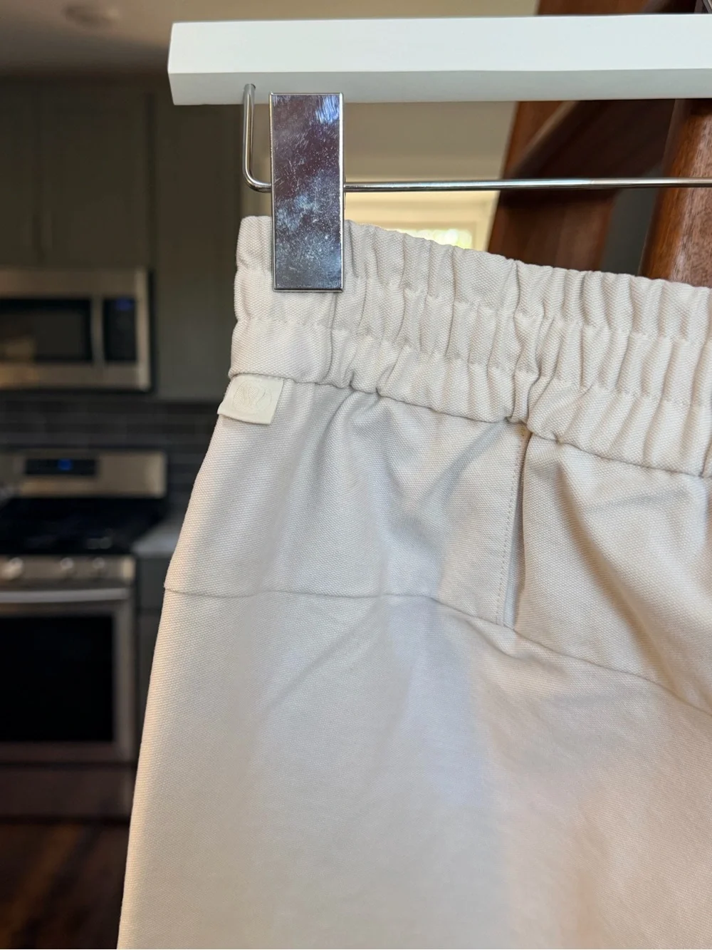 lululemon athletica Men's Cream Drawstring Tapered Chinos